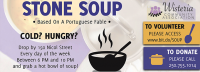 Stone Soup, run by volunteers of Wisteria Lane Community Association, proudly provides Hot Meals & Warm Beverages to Nanaimo's Homeless, 7 Days a Week! ?>