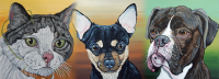 Save 50% on a Large (16 by 20) Hand Painted Canvas Portrait of your Beloved Pet by Carla's Pet Portraits in Victoria, BC! (SHIPPING OFFERED) ?>