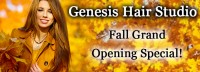 Fall Grand Opening Special! Save 47% on T-Zone Highlights and Lowlights (up to 2 colours), Cut, & Blow Dry with Julie at Genesis Hair Studio in Nanaimo! ?>