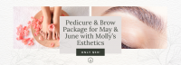 Save 33% on a Pedicure & Brow Package for May & June with Molly’s Esthetics in Nanoose Bay! ?>